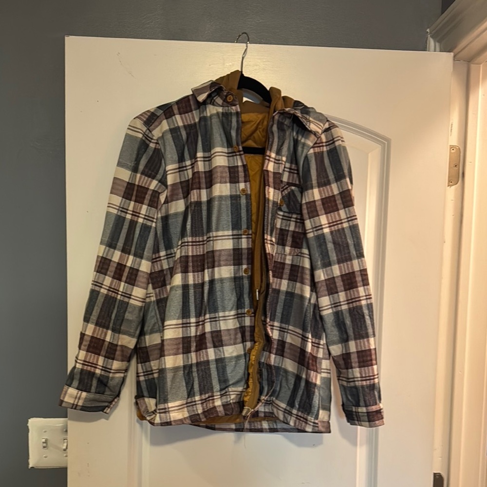 Amazon Essentials Plaid Lightweight Jacket In Blu… - image 1